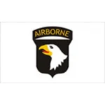 101st Airborne White 5'x3'