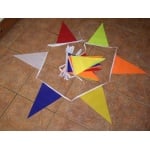 10m 24 flag Multi Coloured Bunting