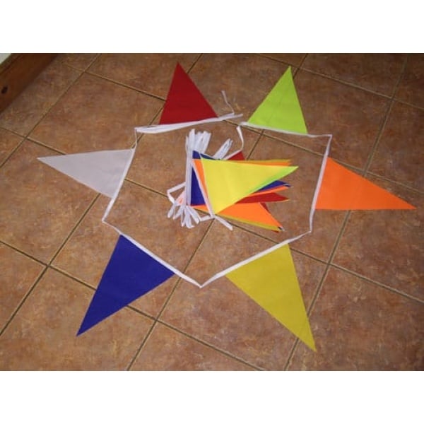 10m 24 flag Multi Coloured Bunting