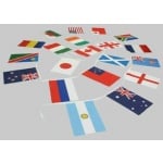 15m 20 flag 18"x12" Assorted World Bunting