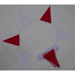 20m 54 flag 7.5" x 11.75" red/white bunting