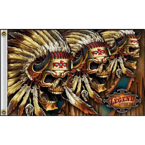 3 Skulls 5'x3'