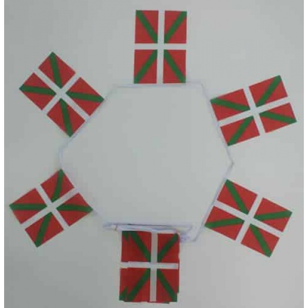 6m 20 flag Basque bunting