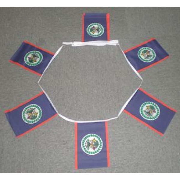 6m 20 flag Belize bunting