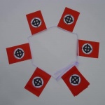 6m 20 flag Celtic Cross Red bunting