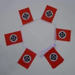 6m 20 flag Celtic Cross Red bunting