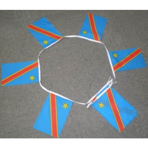6m 20 flag Congo Kinshasa Zaire (new) bunting