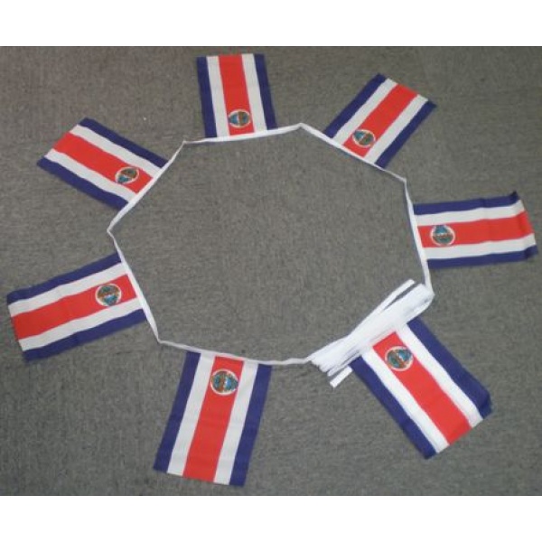 6m 20 flag Costa Rica bunting