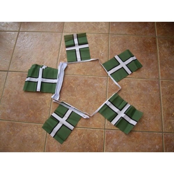 6m 20 flag Devon Cross Bunting