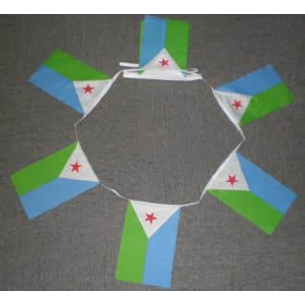 6m 20 flag Djibouti bunting