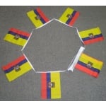 6m 20 flag Ecuador bunting