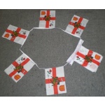 6m 20 flag English Rose Lion bunting