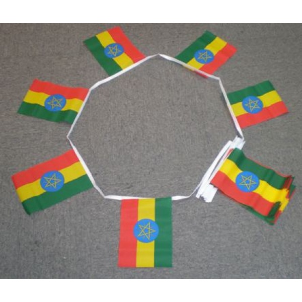 6m 20 flag Ethiopia with Crest bunting