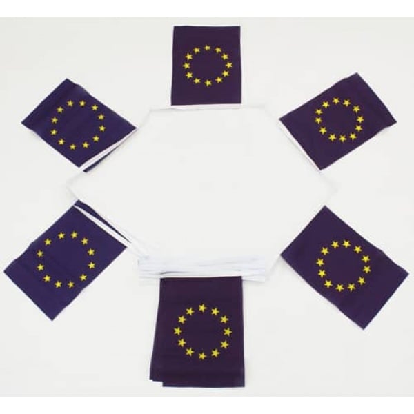 6m 20 flag Euro Blue Stars  (European Union) bunting