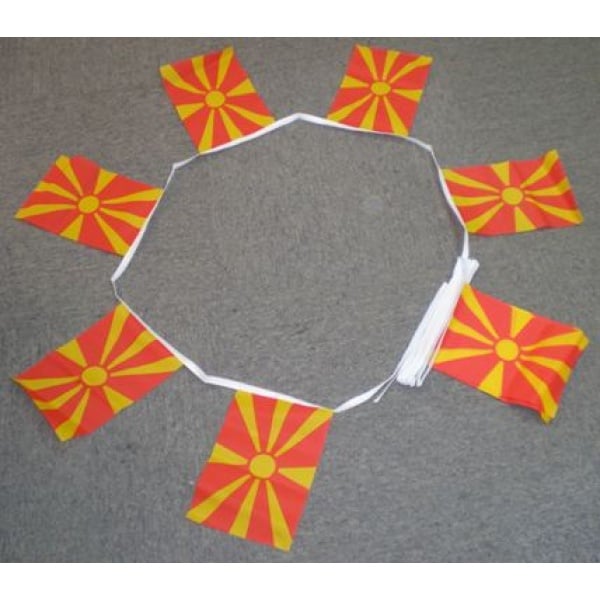 6m 20 flag North Macedonia bunting