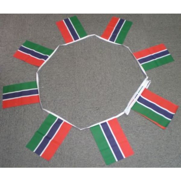 6m 20 flag Gambia bunting
