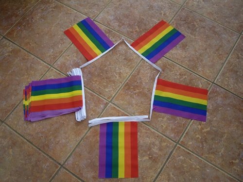 6m-20-flag-gay-p-4e1db17f0dc76 6m 20 Flags Gay Pride Rainbow Bunting - Image 1