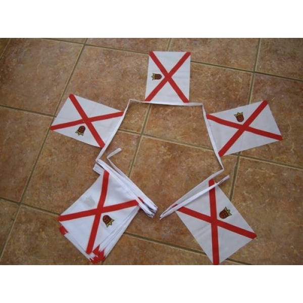 6m 20 Flag Jersey with crest Bunting