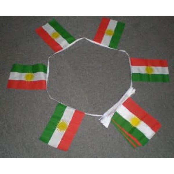 6m 20 flag Kurdistan bunting