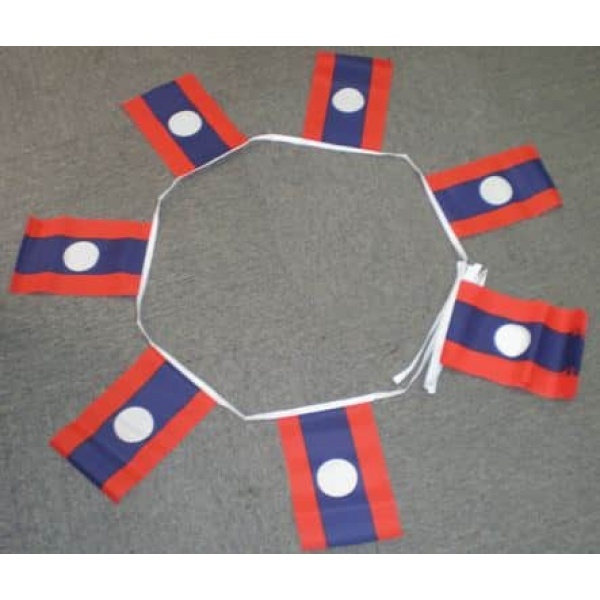 6m 20 flag Laos bunting