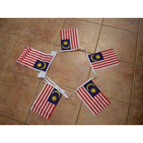 6m 20 flag Malaysia bunting