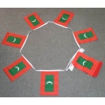 6m 20 flag Maldives bunting