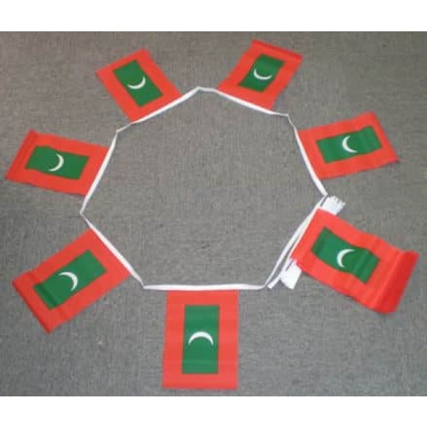 6m 20 flag Maldives bunting
