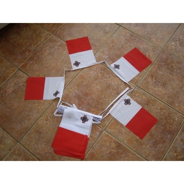6m 20 flag Malta bunting