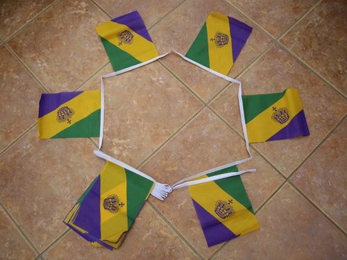 6m-20-flag-mardi-4e16ca3f493dc 6m 20 flag Mardi Gras Bunting - Image 1