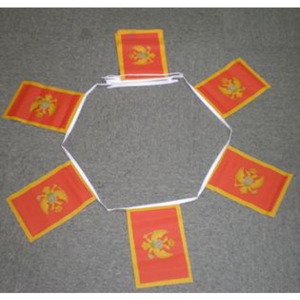 6m 20 flag Montenegro bunting