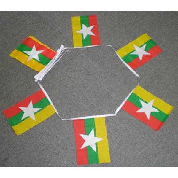 6m 20 flag Myanmar (new) bunting