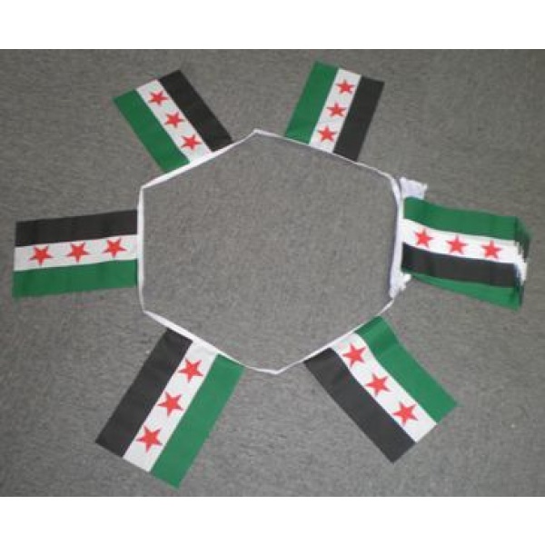 6m 20 flag Old Syria 3 stars (1932-58/2024+) bunting