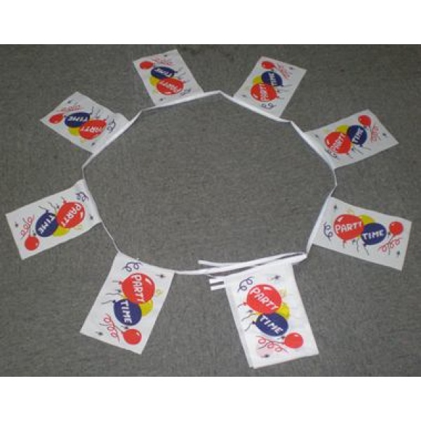 6m 20 flag Party Time bunting