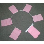 6m 20 flag Plain Pink bunting