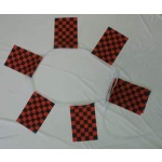 6m 20 flag Checkered  red/black  bunting