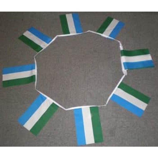 6m 20 flag Sierra Leone bunting