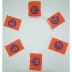 6m 20 flag Sikh bunting