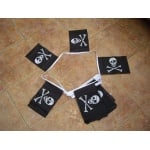 6m 20 flag Skull and Crossbone (pirate) Bunting