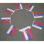6m 20 flag Slovakia bunting