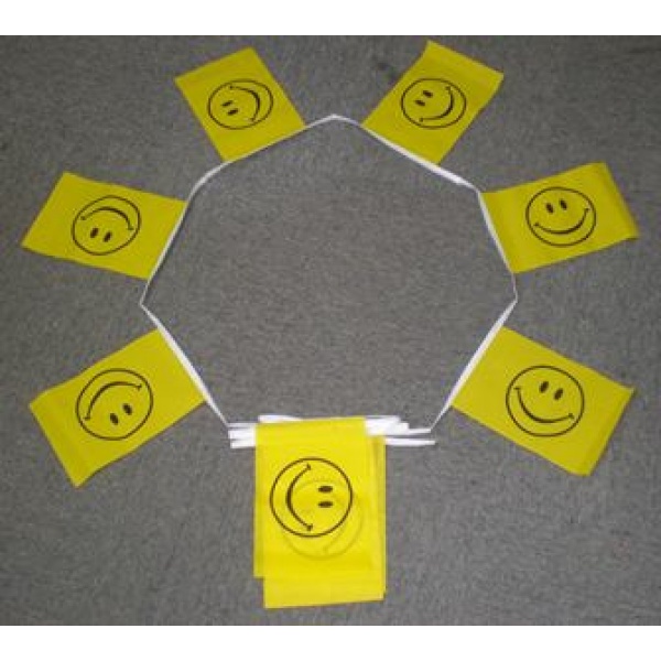 6m 20 flag Smiley Face bunting
