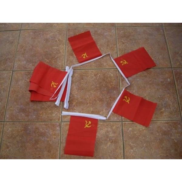 6m 20 flag Russia Hammer and Sickle bunting (USSR)