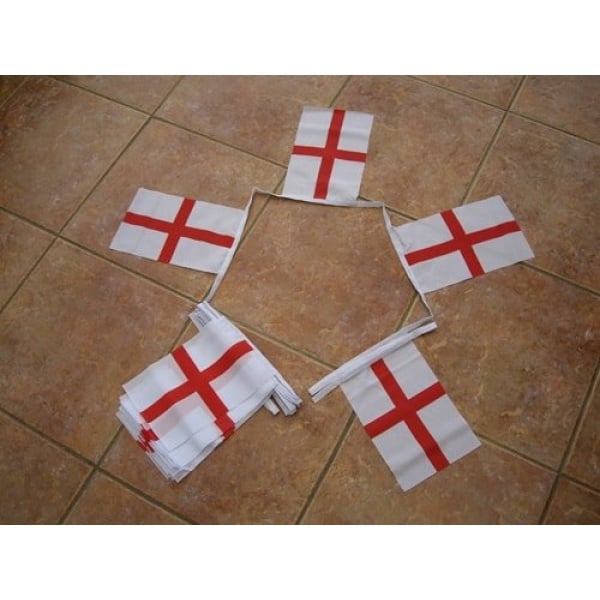 6m 20 flag St George Cross (England) Bunting