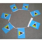6m 20 flag St Lucia bunting