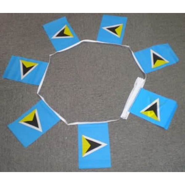 6m 20 flag St Lucia bunting