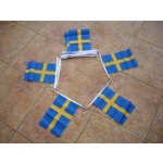 6m 20 flag Sweden bunting