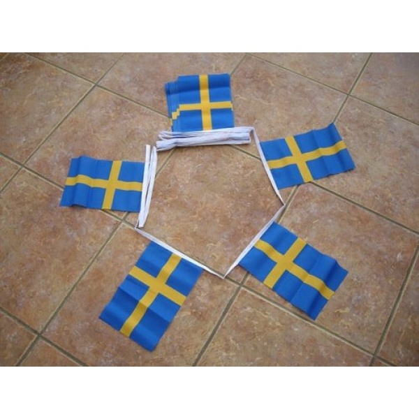 6m 20 flag Sweden bunting