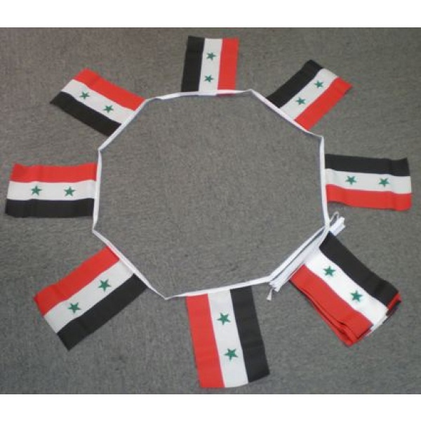 6m 20 flag Syria (2 stars) bunting