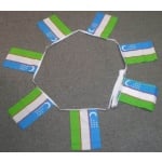 6m 20 flag Uzbekistan bunting