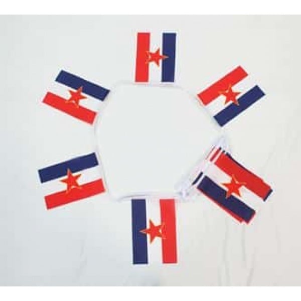 6m 20 flag Yugoslavia with Star (1945-1991) bunting
