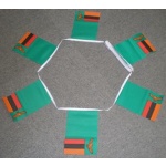 6m 20 flag Zambia bunting